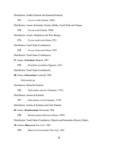 scale insects and mealy bugs - Zoological Survey of India