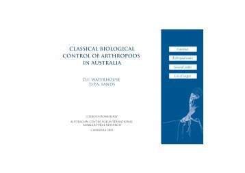 classical biological control of arthropods in australia - ACIAR