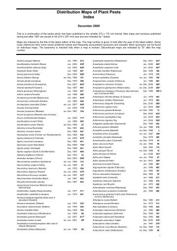 Distribution Maps of Plant Pests Index - CABI