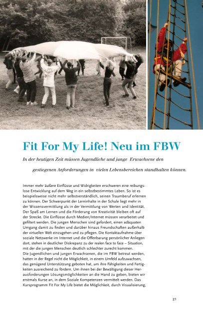 FBW Jubilumsausgabe - Verein für Sozialarbeit