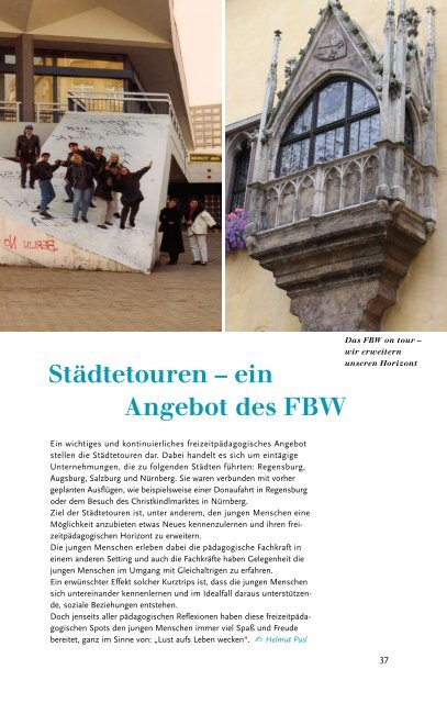 FBW Jubilumsausgabe - Verein für Sozialarbeit