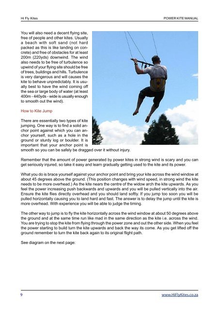 Power Kite Guide. Flying A Power Kite Manual. - Hi Fly Kites