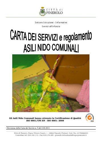 Carta dei servizi e regolamento - Comune di Pinerolo