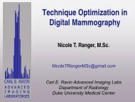 Technique Optimization in Digital Mammography - The American ...