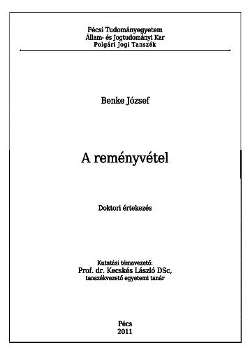 letölt (pdf) - ÁJK-Doktori Iskola - Pécsi Tudományegyetem