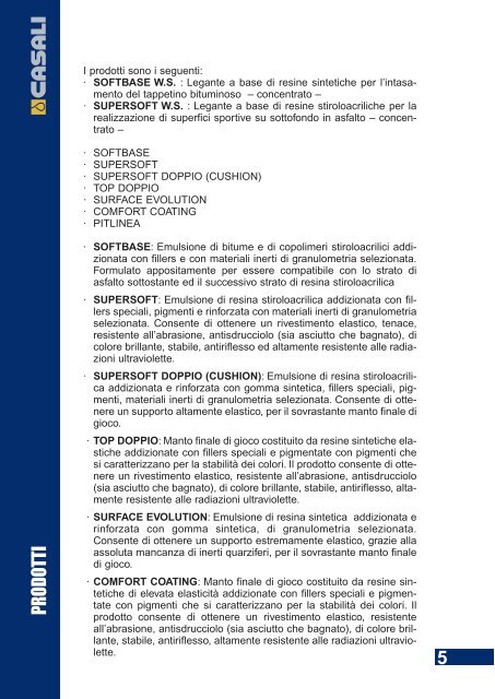 manuale applicazione - Casali