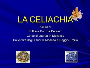 Dott.ssa Pedrazzi dell'Università di Modena e Reggio Emilia