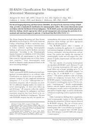 BI-RADS Classification for Management of Abnormal Mammograms