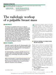 The radiologic workup of a palpable breast mass - Cleveland Clinic ...