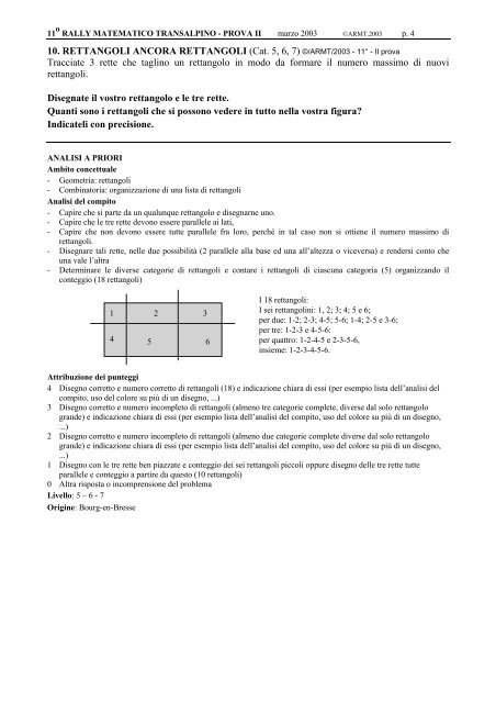 testi e analisi dei problemi - Dipartimento di Matematica