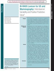 BI-RADS Lexicon for US and Mammography ... - Quantason