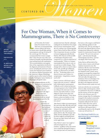 For One Woman, When it Comes to Mammograms, There is No ...