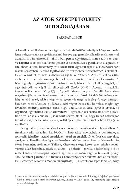 A kötet kivonata elérhető itt - Tolkien.hu