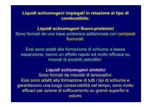 Sostanze estinguenti - Vigili del Fuoco Volontari di Vimercate