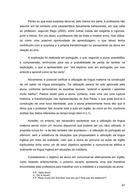 REPRESENTAÇÕES SOBRE O PROCESSO DE ENSINO ... - PUC-SP