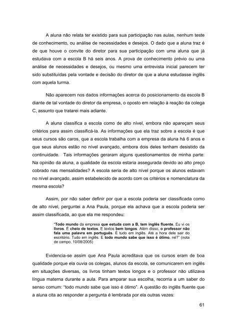 REPRESENTAÇÕES SOBRE O PROCESSO DE ENSINO ... - PUC-SP