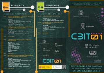(CBIT01) - Del 21 al 25 de - Universidad de Alcalá