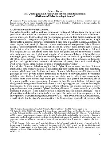 Marco Folin - Università degli Studi di Verona