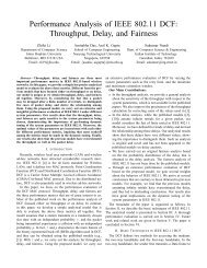 Performance Analysis of IEEE 802.11 DCF: Throughput, Delay, and ...