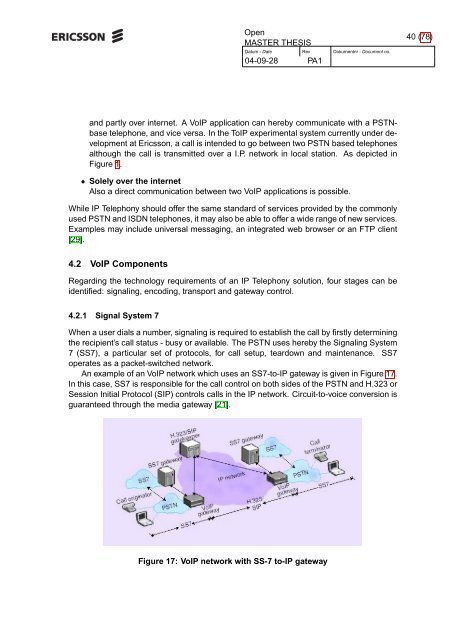 A Study of the ITU-T G.729 Speech Coding Algorithm ...