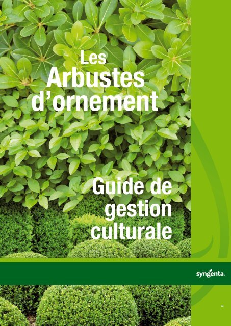 Guide de gestion culturale - Syngenta