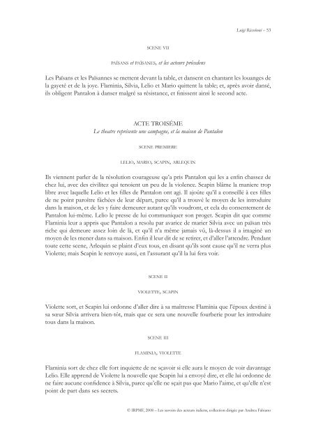 Luigi Riccoboni, Il liberale per forza / L'italiano ... - irpmf - CNRS