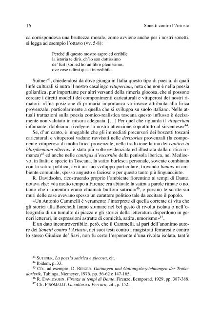 Sonetti contro l'Ariosto, giudice de' Savi in Ferrara - Carla Rossi ...