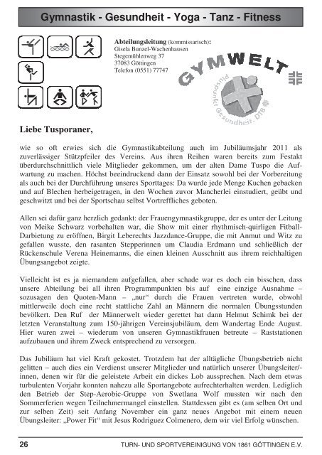 Ausgabe November 2011 - Tuspo 61