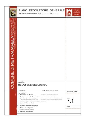 Relazione Geologica