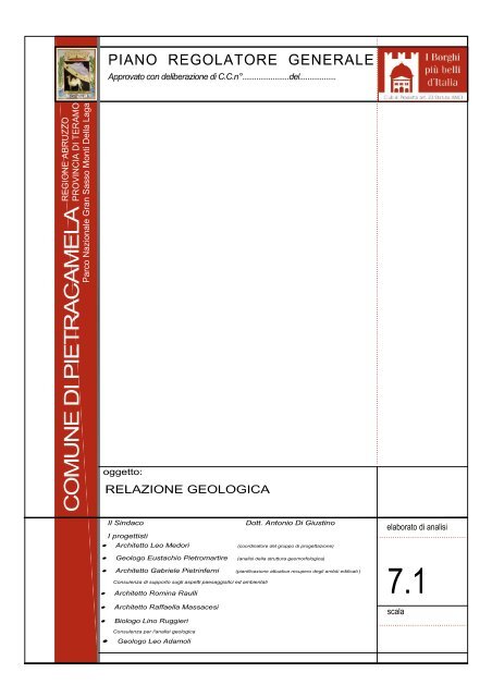 Relazione Geologica