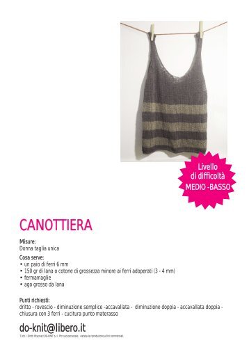 CANOTTIERA - La Maglia di Marica