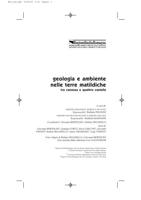 Note Illustrative Geologia E Ambiente Nelle Terre Matildiche Tra