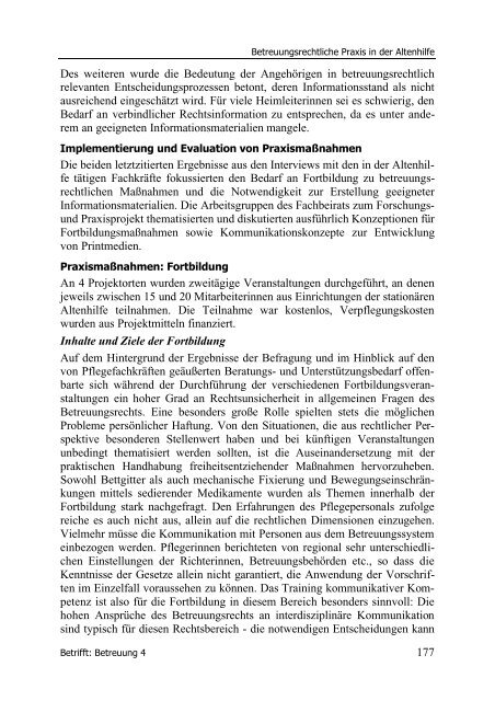 Betrifft: Betreuung 4