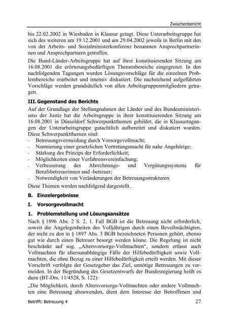 Betrifft: Betreuung 4