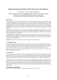 Spectral Characterisation of the Osterseen Lake District - EARSeL ...