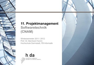 Projektmanagement - Hochschule Darmstadt