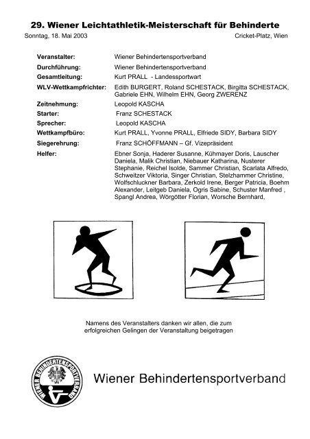 Wr. Leichtathletik-Meisterschaft - Vereinsmeier