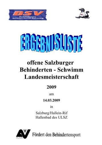 Salzburger LMS Schwimmen - Vereinsmeier