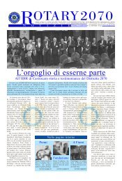 Notiziario distrettuale - Ottobre 2007 - Rotary International - Distretto ...