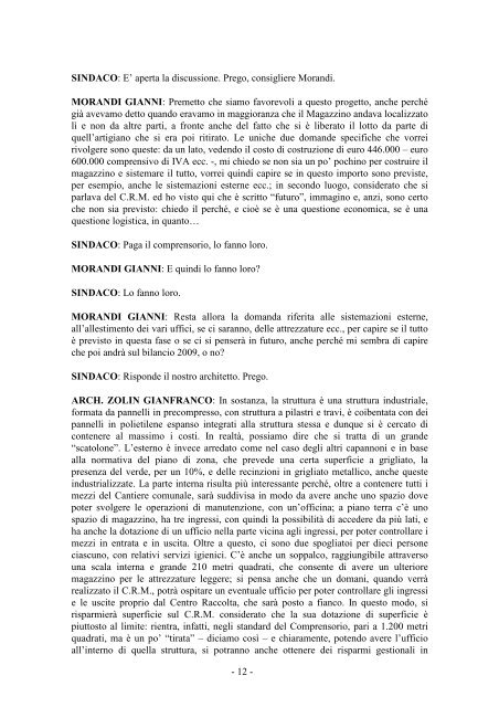 Verbale Consiglio comunale dd. 11/6/2008 - Comune di Nago Torbole
