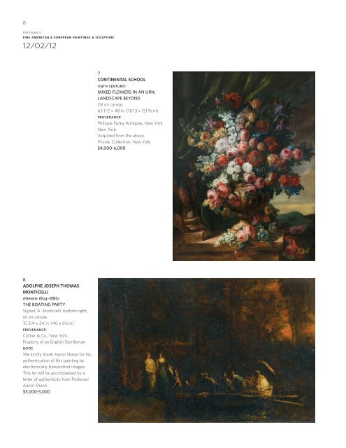 Fine American & European Paintings & Sculpture 12/02/12