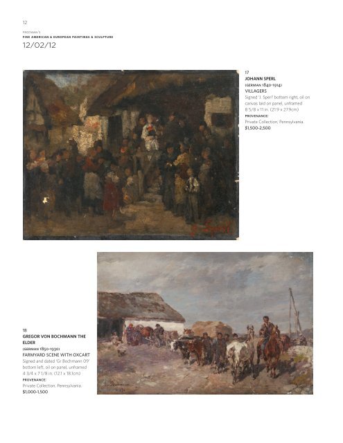 Fine American & European Paintings & Sculpture 12/02/12