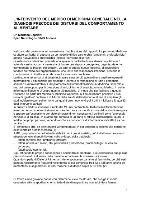 tabacco e relazione dimagrante