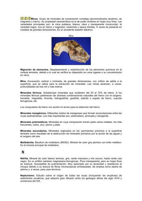 Diccionario de Geoquímica | ~ 200 Términos