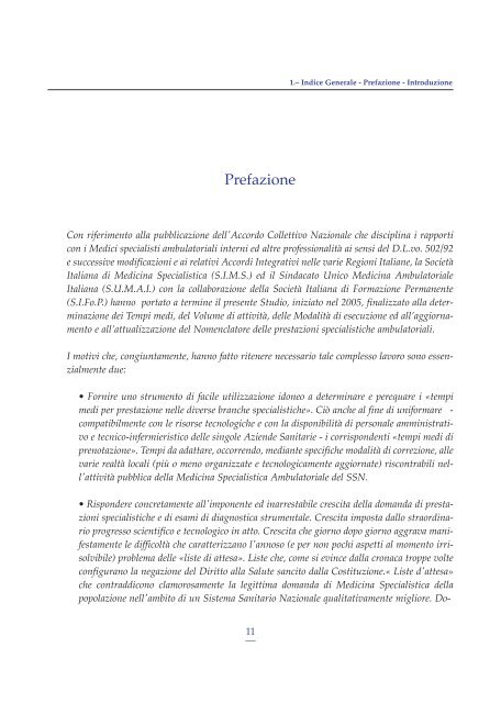 Tempi Medi di Attività Modalità di Esecuzione Nomenclatore delle ...