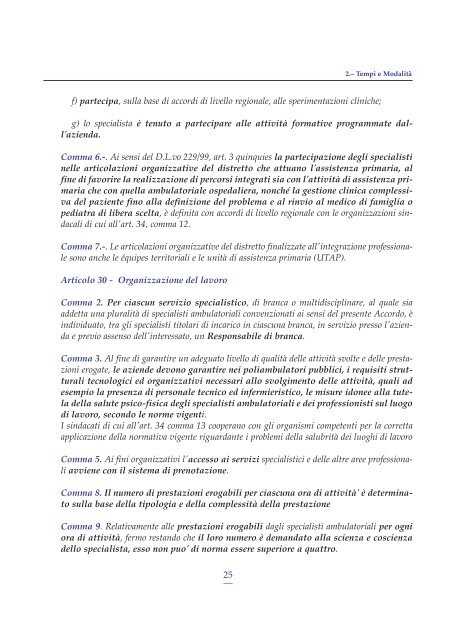 Tempi Medi di Attività Modalità di Esecuzione Nomenclatore delle ...