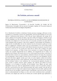 Giordano Bruno - De l'infinito, universo e mondi.pdf - La Tradizione ...