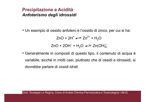 Corso di Analisi Chimico-Farmaceutica e Tossicologica I (M-Z) - CTF