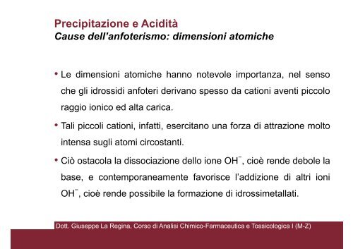 Corso di Analisi Chimico-Farmaceutica e Tossicologica I (M-Z) - CTF