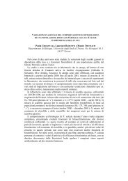 P. Crisafulli, L. Baruffo e M. Tretiach - Università degli Studi di Trieste